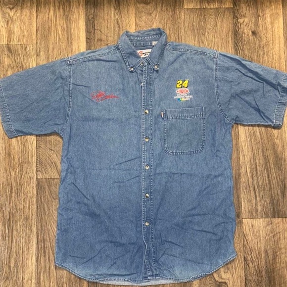 DU Point Jeff Gordon Button Down Shirt. - Picture 1 of 3